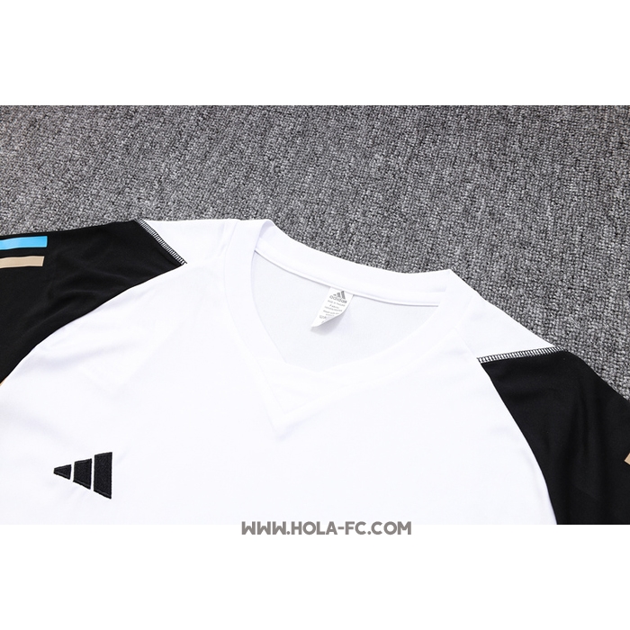 Chandal del Real Madrid 2023-2024 Manga Corta Blanco - Pantalon Corto